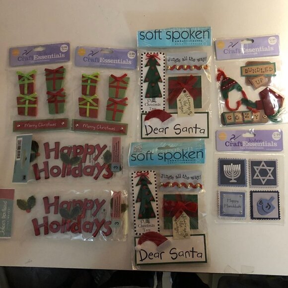 🛒 $10 Christmas Scrapbook Sticker Bundle #2289 - Picture 1 of 6